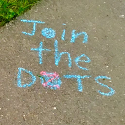 Example: Join The DOTS on tarmac (Blue chalk)